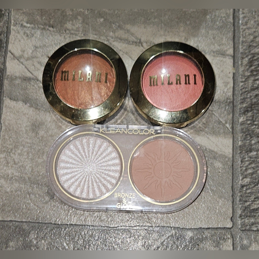 Milani Baked Blushes & Kleancolor Bronze & Glow Duo BNIB
